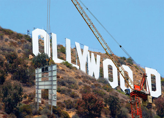 Demolition begins on a Hollywood landmark.